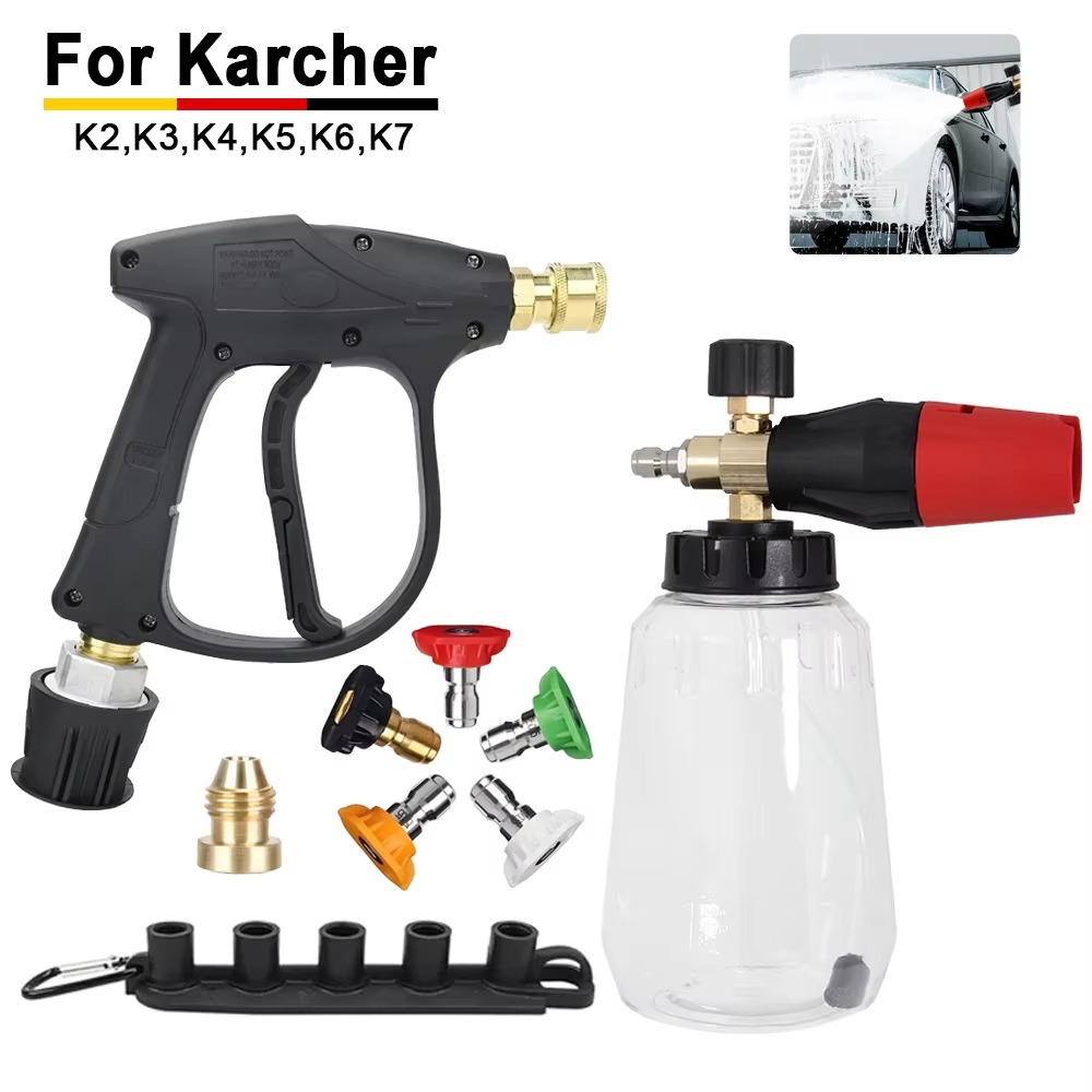 Pressure Washer Foam Gun - Sneeuwschuimkanon Lance Kit compatibel met Karcher