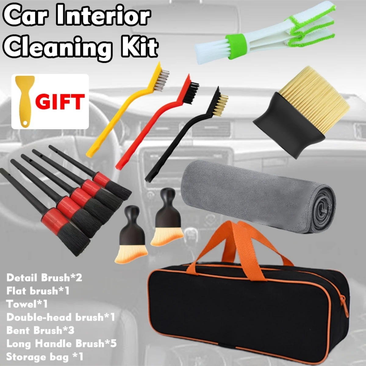 1-15 stuks auto reinigingsbors - Dirt Brush Interior recensie en prijs