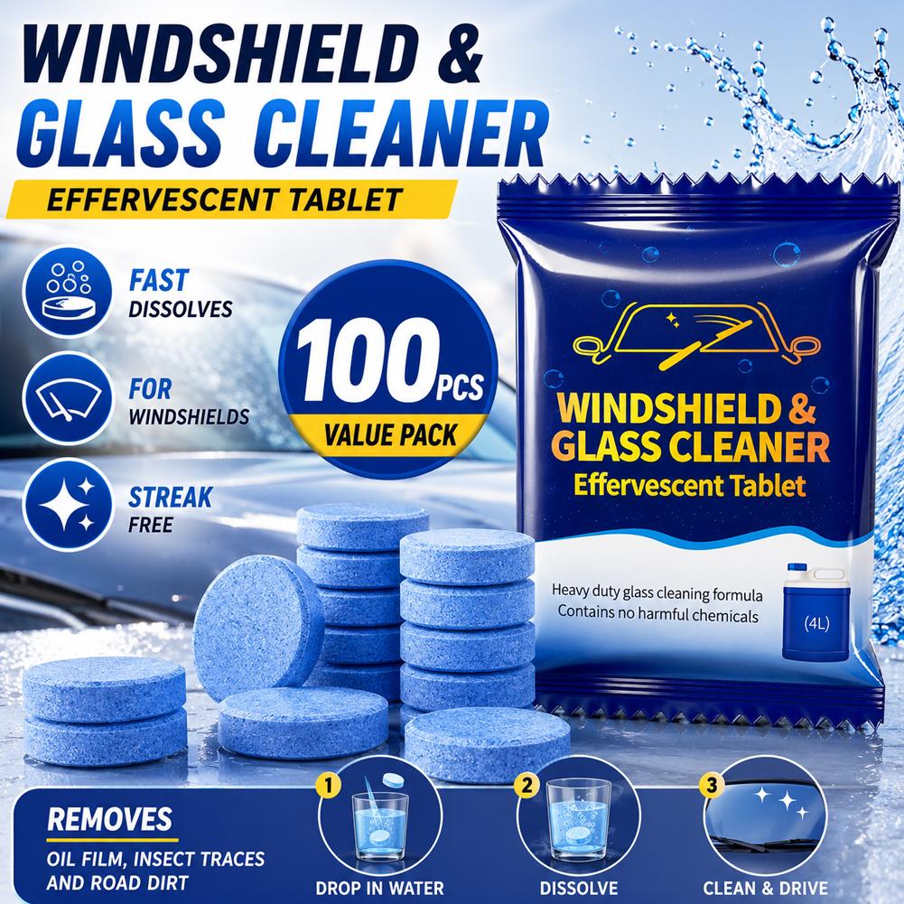 Auto ruitensproeier bruistable - Glass Cleaner Streak recensie en prijs