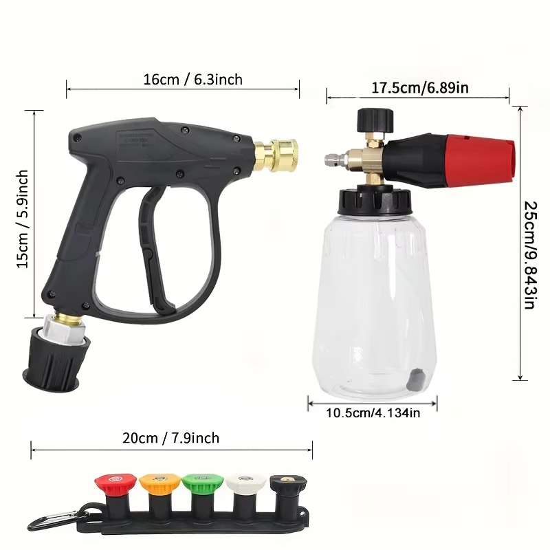 Sneeuwschuimkanon Lance Kit co - Pressure Washer Foam Gun recensie en prijs