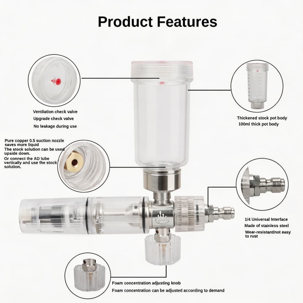 Schuimsproeipistool Verstelbaa - Pressure Washer Foam Gun recensie en prijs
