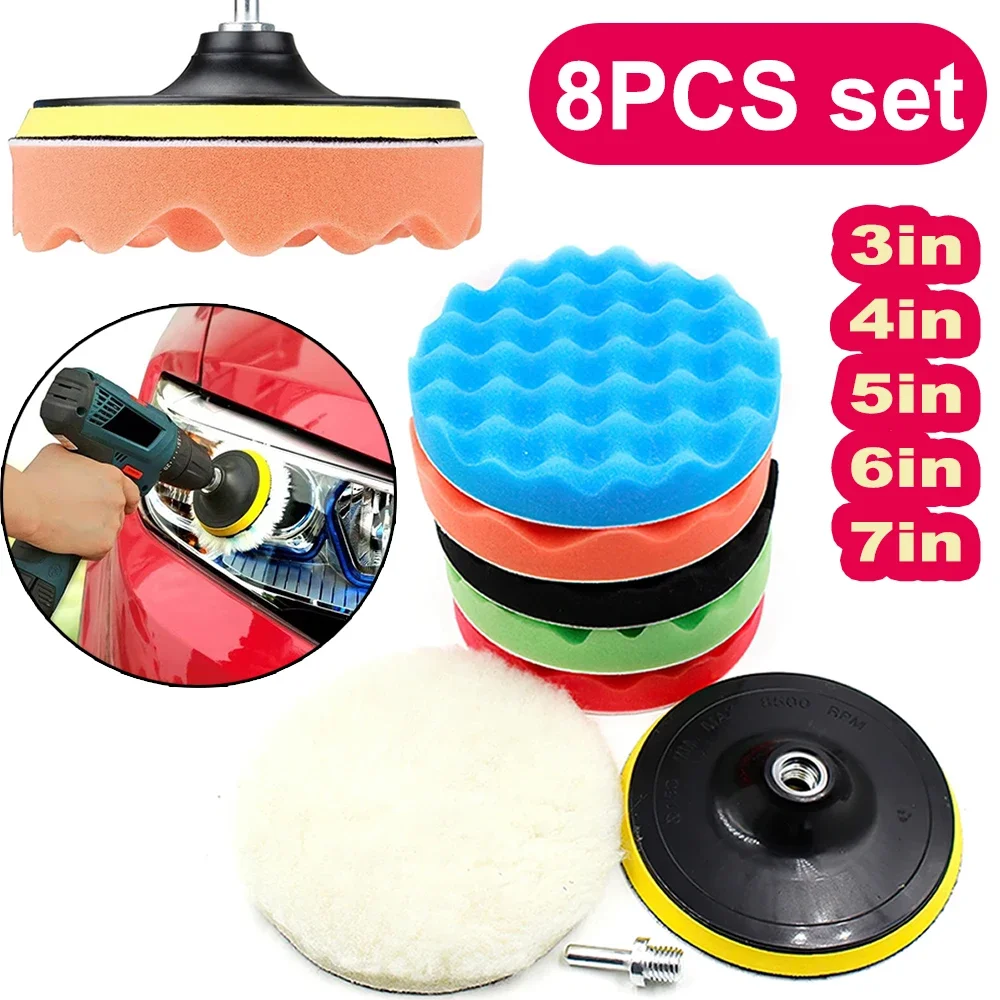 8 Stuks Auto Polijsten Pads Ki - Polish Pad Set Buffer recensie en prijs