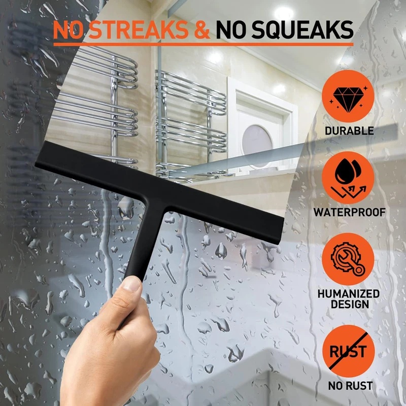Matzwarte siliconen trekker vo - Glass Cleaner Streak recensie en prijs